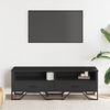 vidaXL Mueble de TV madera de ingenier&iacute;a negro 122x34x41 cm