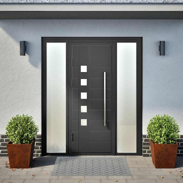 vidaXL Jardineras 2 unidades acero oxidado 40x40x40 cm