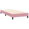 vidaXL Cama box spring con colch&oacute;n terciopelo rosa 80x220 cm