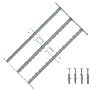 vidaXL Reja de seguridad ajustable ventana con 3 barras 500-650 mm