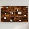 vidaXL Vitrina de madera de ingenier&iacute;a roble ahumado 100x8,5x58 cm