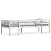 vidaXL Estructura de cama para ni&ntilde;os madera de pino blanco 90x200 cm