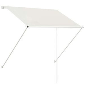 vidaXL Toldo retr&aacute;ctil 150x150 cm crema
