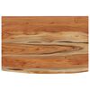 vidaXL Estante pared rectangular madera acacia borde vivo 60x40x3,8 cm