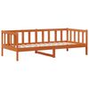 vidaXL Cama d&iacute;a Madera Encerada Marr&oacute;n y Blanca 90 x 200 cm