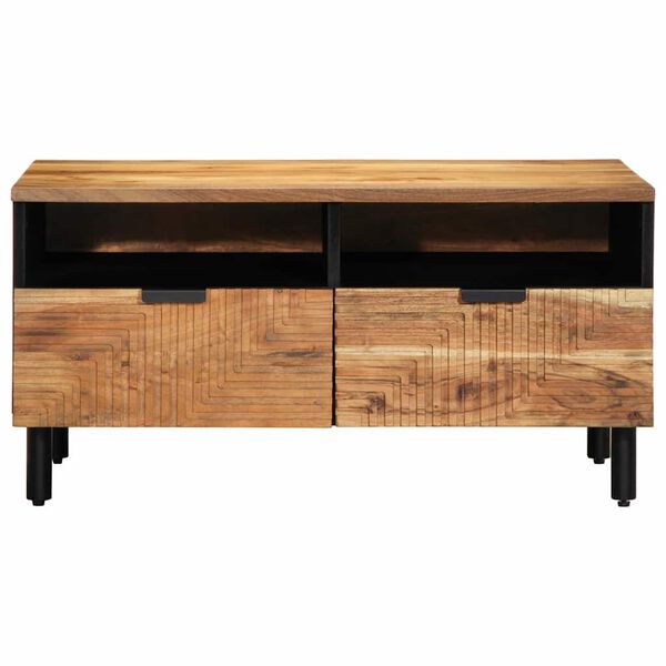 vidaXL Mesa de Caf&eacute; Marr&oacute;n 80 x 54 x 40 cm Madera maciza de Acacia