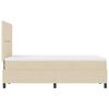 vidaXL Cama tipo Box Spring con colch&oacute;n Crema 120 x 190 cm tela