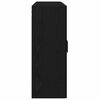 vidaXL Mueble de pared 2 pcs Roble Negro 69,5 x 34 x 90 cm