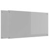 vidaXL Salpicadero de cocina 2 uds. Gris Claro 110 x 60 cm