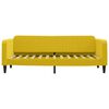 vidaXL Sof&aacute; cama con colch&oacute;n terciopelo amarillo 80x200 cm