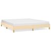 vidaXL Cama sin colch&oacute;n tela color crema 180x200 cm