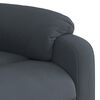 vidaXL Sill&oacute;n reclinable de masaje elevable terciopelo gris oscuro
