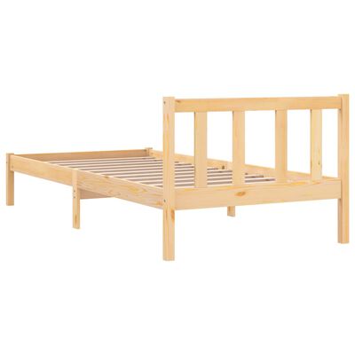 vidaXL VX820574 Estructura de cama individual madera pino marrón miel 90x190  cm - VX820574 - Epto