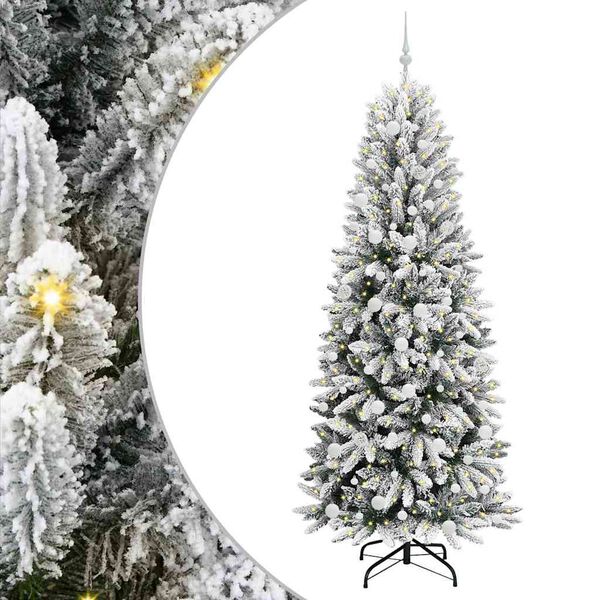 vidaXL &Aacute;rbol de Navidad artificial 210 cm PVC y Pl&aacute;stico y Acero y PE