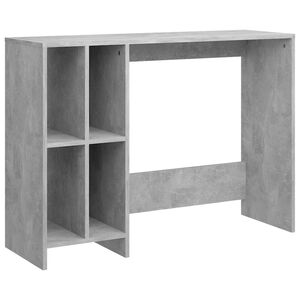 vidaXL Escritorio notebook contrachapado gris hormig&oacute;n 102,5x35x75 cm