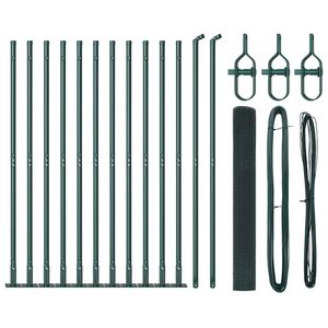 vidaXL Poste de Valla Verde