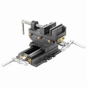 vidaXL Tornillo de banco manual carro transversal 70 mm