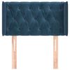 vidaXL Cabecero de terciopelo azul oscuro 83x16x78/88 cm