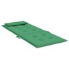 vidaXL Cojines de silla con respaldo alto 2 uds tela Oxford verde