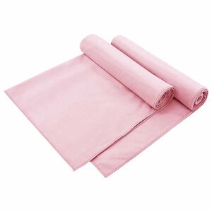 vidaXL Toallas para Sillas de Exterior 2 pcs Rosa 130 x 60 cm