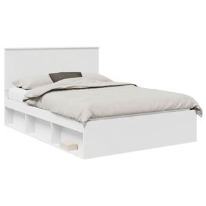 vidaXL Estructura de cama 140 x 200 cm Madera de pino macizo