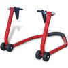 vidaXL caballete delantero para motocicleta color rojo