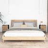 vidaXL Mesitas de noche 2 uds hierro y madera negro 40x30x55,5 cm