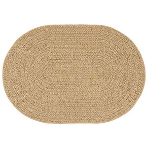vidaXL Alfombra ZIZUR Marr&oacute;n 170 x 120 cm Polipropileno