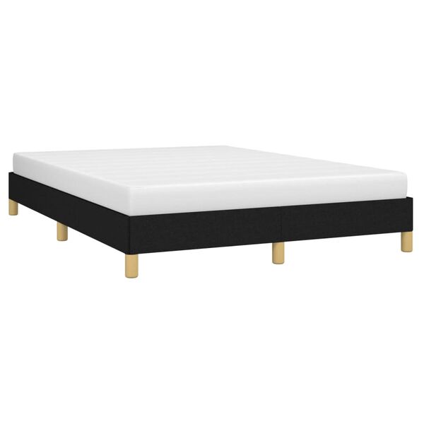 vidaXL Cama sin colch&oacute;n tela negro 160x200 cm