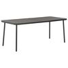 vidaXL Mesa de jard&iacute;n de acero gris oscuro 180x83x72 cm
