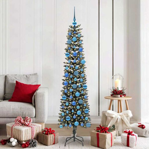 vidaXL &Aacute;rbol de Navidad artificial Verde 180 cm PVC, Pl&aacute;stico y Acero