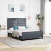 vidaXL Cama tipo Box Spring Gris oscuro 140 x 200 cm Terciopelo