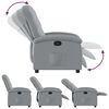 vidaXL Sill&oacute;n reclinable de tela gris claro