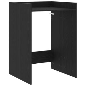 vidaXL Armario para lavadora Roble Negro 67,5 x 62 x 97 cm