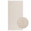 vidaXL Alfombra ZIZUR apariencia yute interior exterior crema 80x150cm