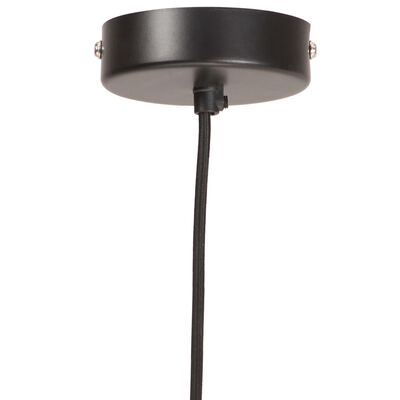 vidaXL Lámpara colgante industrial redonda 25 W negra 19 cm E27