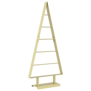 vidaXL &Aacute;rbol de Navidad de metal KUOPIO 90 cm Acero Dorado
