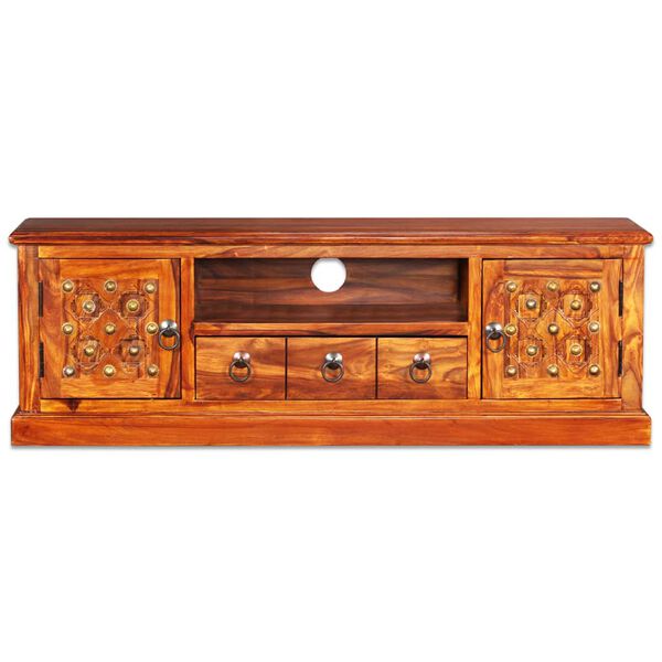 vidaXL Mueble para TV madera maciza de acacia 120x30x40 cm