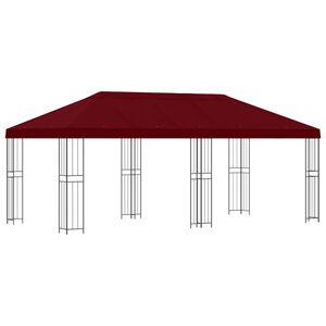 vidaXL Gazebo de Jard&iacute;n 6 x 3 m Burdeos Poli&eacute;ster y Acero 190 gsm