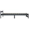 vidaXL Estructura cama sin colchón madera pino gris oscuro 100x200 cm