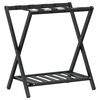 vidaXL Soporte para maletas bamb&uacute; negro 68x38x58 cm