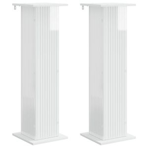vidaXL Soporte de plantas 2 uds. Brillante 30,5 x 30 x 100,5 cm