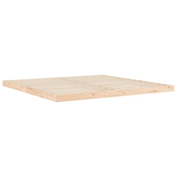 vidaXL Estructura de cama sin colchón madera maciza de pino 200x200 cm