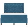 vidaXL Cama tipo Box Spring Azul Oscuro 190 x 140 cm Poli&eacute;ster