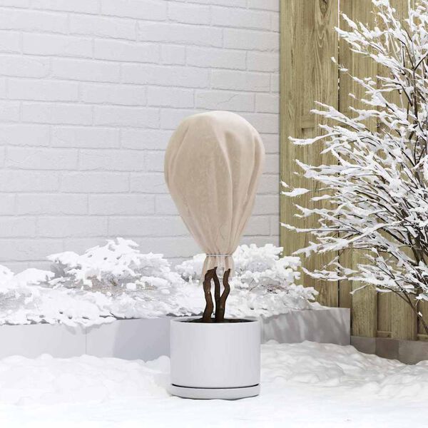 vidaXL Forro de Protecci&oacute;n contra Heladas para Plantas Beige
