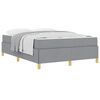 vidaXL Estructura de cama con colch&oacute;n Gris Claro 140 x 200 cm tela