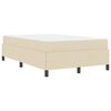 vidaXL Cama tipo Box Spring Crema 120 x 190 cm tela