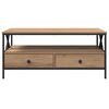 vidaXL Mesa de Caf&eacute; with Drawer Roble artisan 100 x 51 x 45 cm