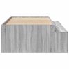 vidaXL Estructura de cama Gris Sonoma 80 x 200 cm Madera contrachapada
