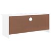 vidaXL Mueble de TV con cajones ALTA madera de pino blanco 100x35x41cm